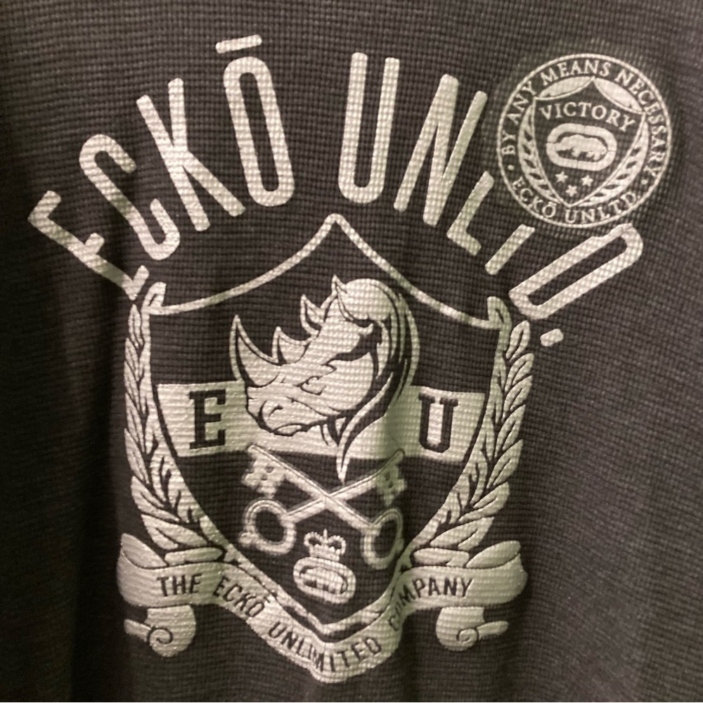 Ecko Unlimited Dark Gray Graphic Tee - Picture 6 of 11